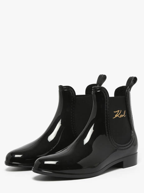 Regen Enkellaarsjes Kalosh Ii Karl lagerfeld Zwart women KL94775 ander zicht 1
